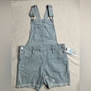 Cat & Jack Girl’s Denim Shorts Overalls Size M 8